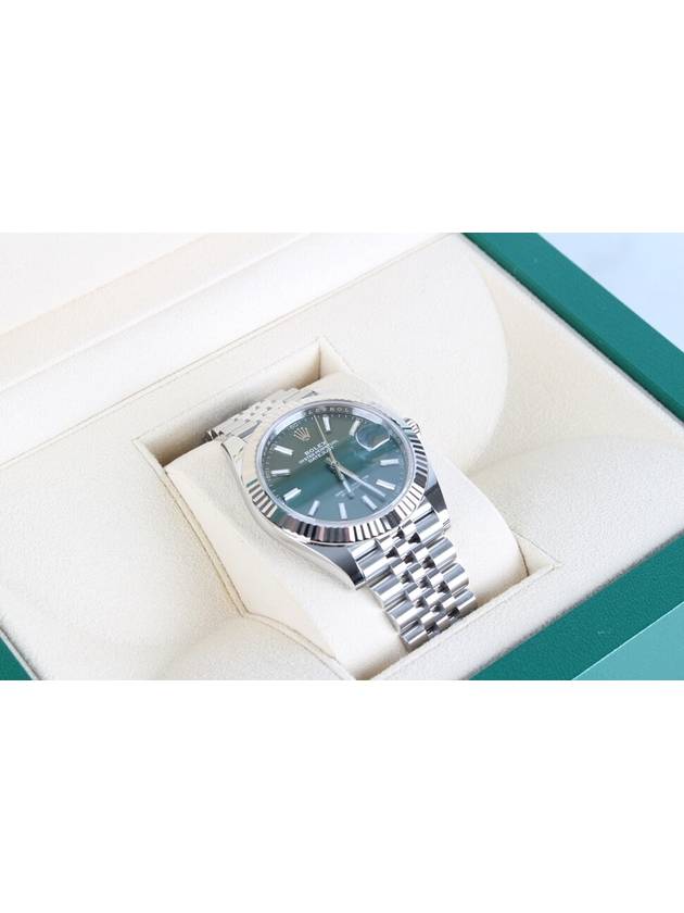 Datejust 41 Mint Green Steel 23 Years - ROLEX - BALAAN 4