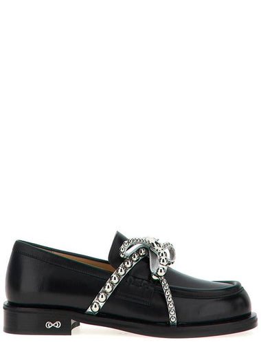 Mach & Mach 'Crystal Studs' Loafers - MACH & MACH - BALAAN 1