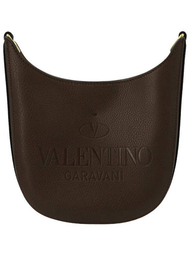 Logo Identity Hobo Cross Bag Brown - VALENTINO - BALAAN 1