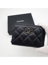 Zipper card wallet black AP3625 - CHANEL - BALAAN 3