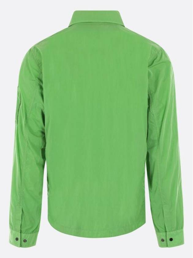 Chrome-R Zip-Up Over Long Sleeve Shirt Green - CP COMPANY - BALAAN 3