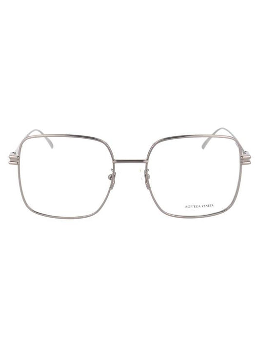 Eyewear Square Metal Eyeglasses Ruthenium - BOTTEGA VENETA - BALAAN.