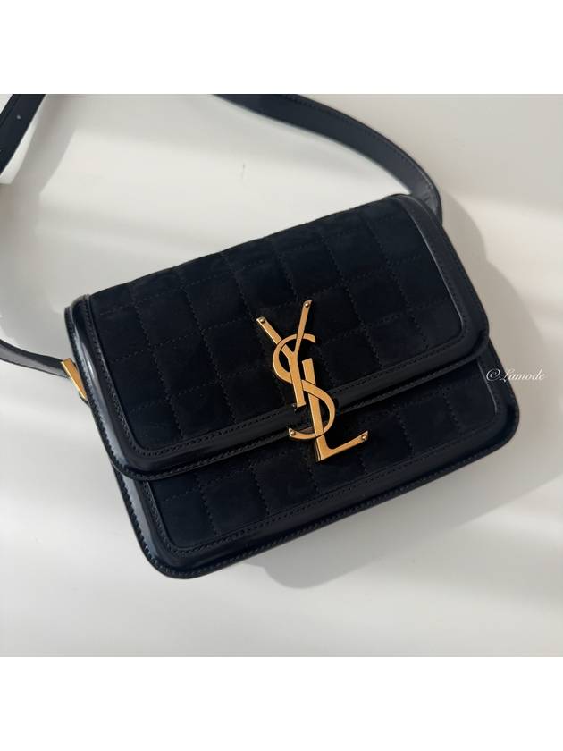 Solferino SOLFERINO logo gold small shoulder bag black - SAINT LAURENT - BALAAN 7