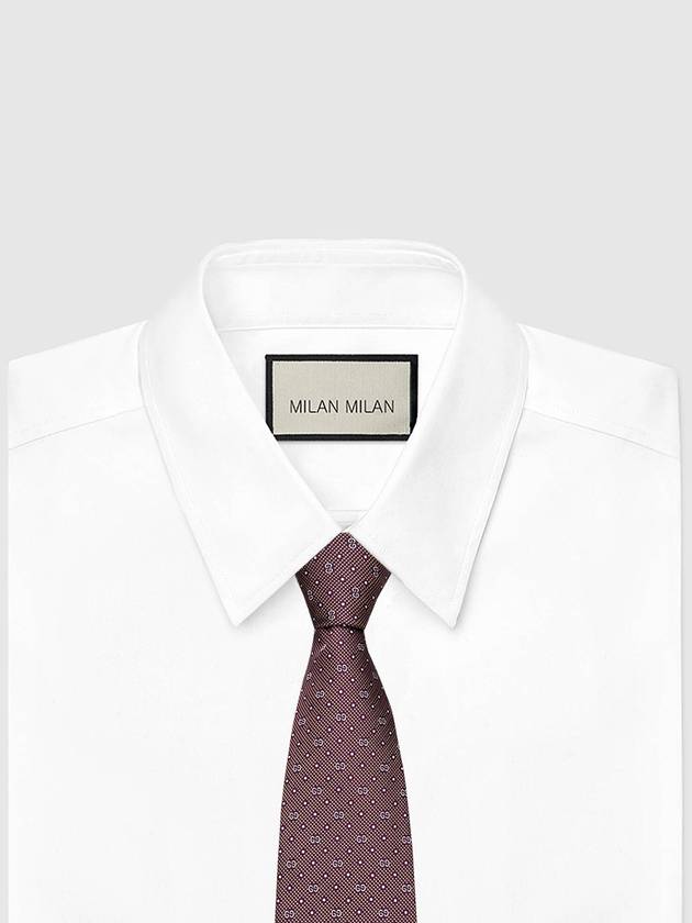 GG Dot Pattern Silk Tie Purple - GUCCI - BALAAN 3