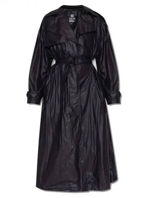 Women's Edge EDGE Belted Trench Coat Black - ISABEL MARANT - BALAAN 2