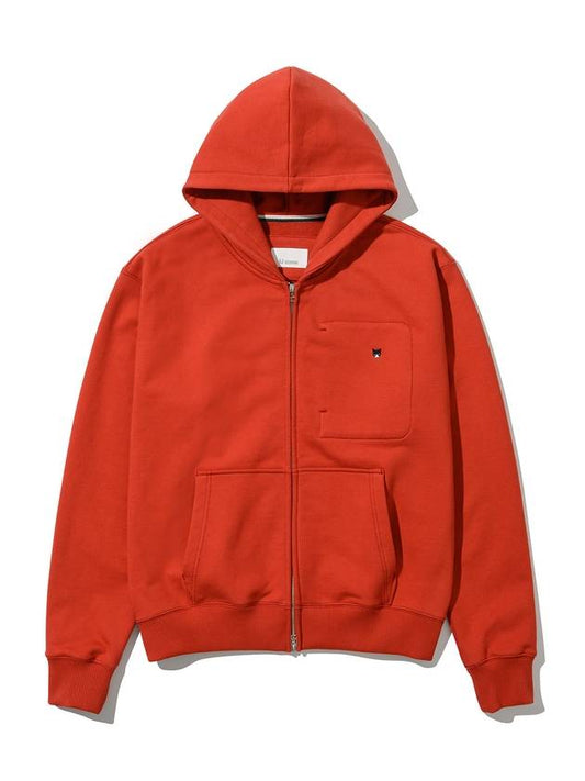 Heavy hooded zip-up red - UJBECOMING - BALAAN 2