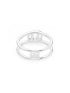 Interlocking GG Thin Open Ring YBC298036001 Silver - GUCCI - BALAAN 4