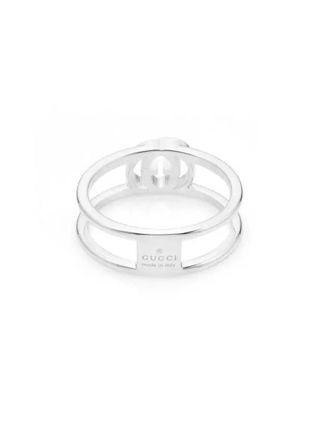 Interlocking GG Thin Open Ring YBC298036001 Silver - GUCCI - BALAAN 4