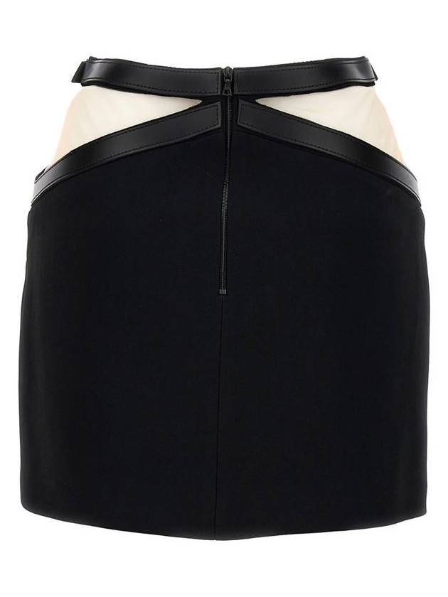 David Koma 'Cross Waist Band Net Insert' Skirt - DAVID KOMA - BALAAN 2