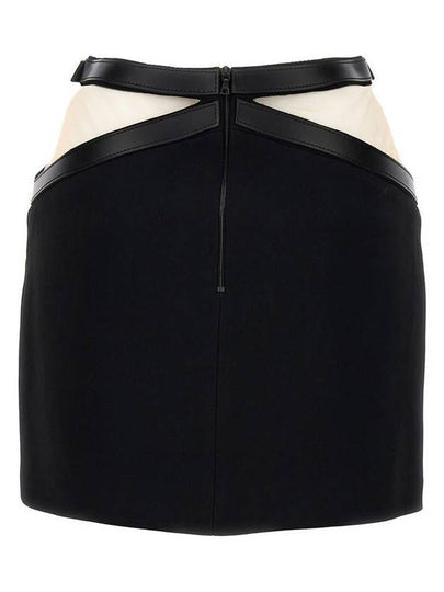 David Koma 'Cross Waist Band Net Insert' Skirt - DAVID KOMA - BALAAN 2