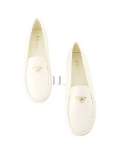 Triangle Logo Driving Shoes Ivory - PRADA - BALAAN 2