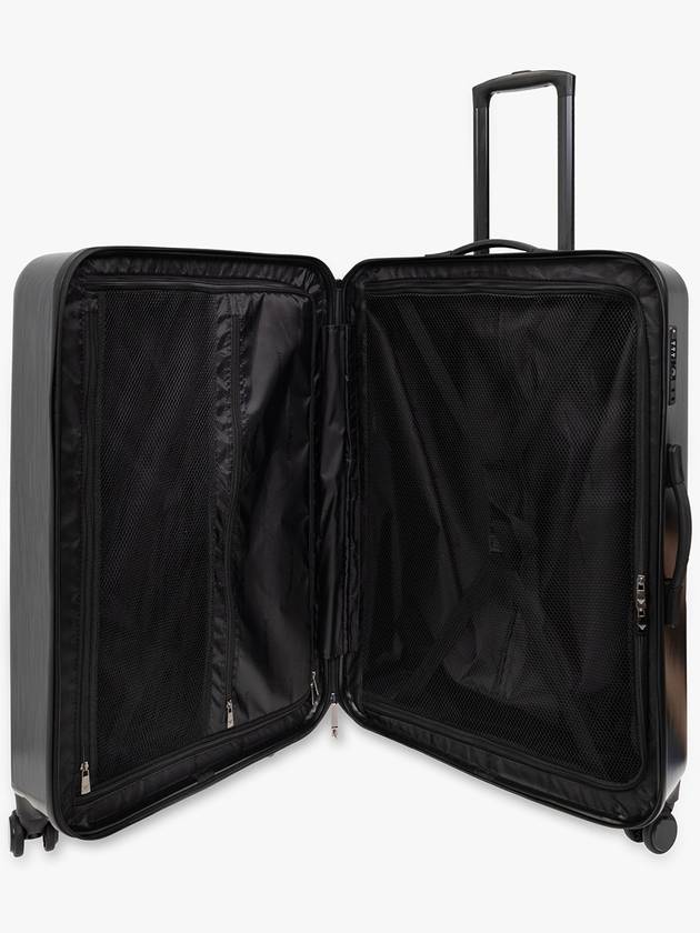 Emporio Armani Trolley Suitcase With Logo, Men's, Silver - EMPORIO ARMANI - BALAAN 5