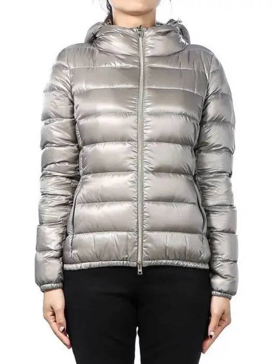 Giada Hooded Down Padding Pearl Grey - HERNO - BALAAN 2