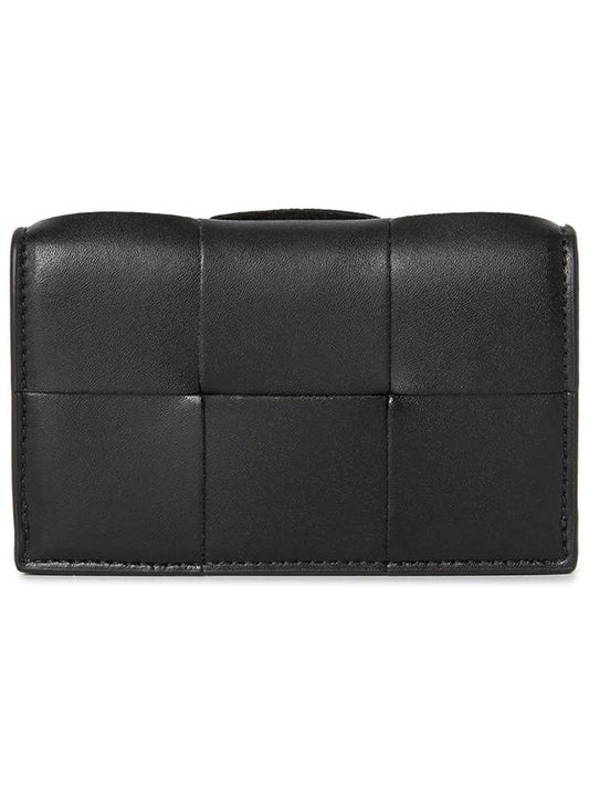 Cassette Business Card Wallet Black - BOTTEGA VENETA - BALAAN 2