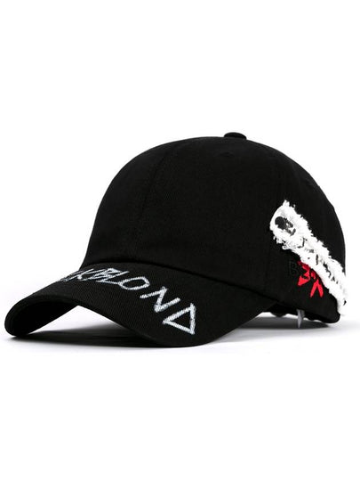 Side Patch Graffiti Ball Cap Black - BLACKBLOND - BALAAN 2