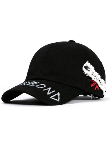 Side Patch Graffiti Ball Cap Black - BLACKBLOND - BALAAN 1