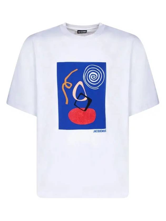 Le Cuadro Arty Painting Short Sleeve T-Shirt White - JACQUEMUS - BALAAN 2