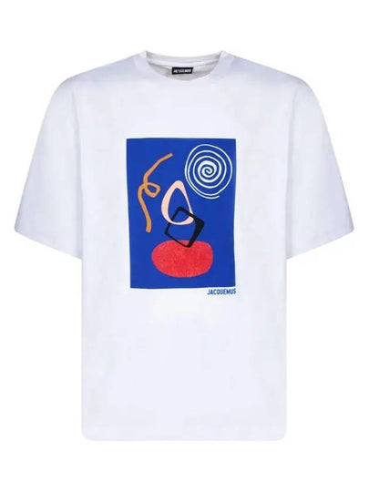 Le Cuadro Arty Painting Short Sleeve T-Shirt White - JACQUEMUS - BALAAN 2