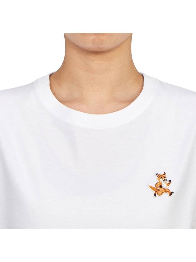 Speedy Fox Patch Comfort Short Sleeve T Shirt White - MAISON KITSUNE - BALAAN 6