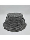 Stock Houndstooth Bucket Hat Black - STUSSY - BALAAN 3