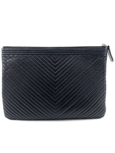 Calfskin Boy Clutch New Medium - CHANEL - BALAAN 2