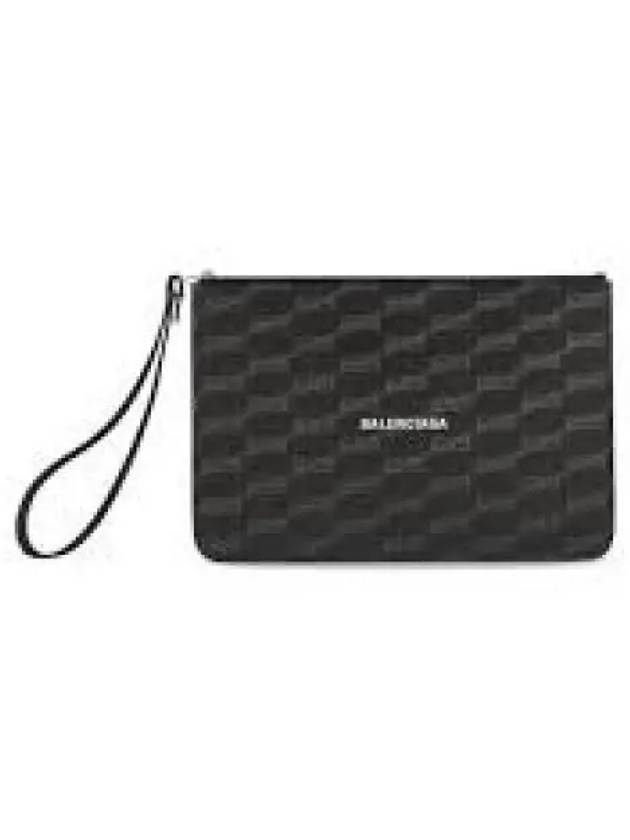 BB Monogram Canvas Clutch Bag Black - BALENCIAGA - BALAAN 2