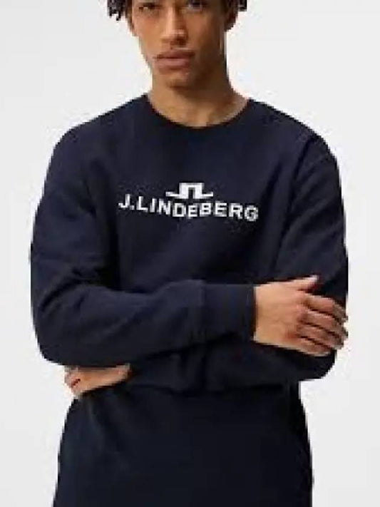 Alpha Crew Neck AMJS08922 6855 Men's Alpha Crew Neck - J.LINDEBERG - BALAAN 2