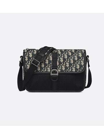 Oblique Jacquard 8 Messenger Bag Beige Black - DIOR - BALAAN 1