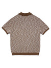 Lake Reflection Collar Short Sleeve Knit Brown - IOEDLE - BALAAN 3