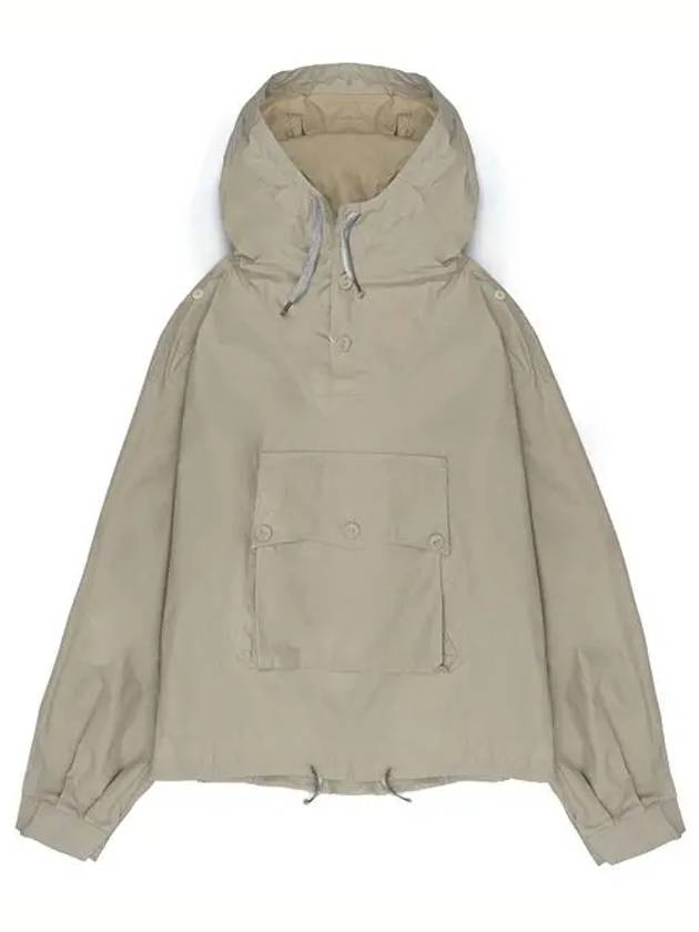 Men's Big Pocket Hooded Cotton Anorak Beige - MAISON MARGIELA - BALAAN 3