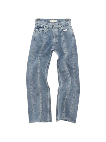 twisted wire denim jeans navy - Y/PROJECT - BALAAN 1