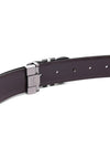 Double Gancini Reversible Leather Belt Black Auburn - SALVATORE FERRAGAMO - BALAAN 7