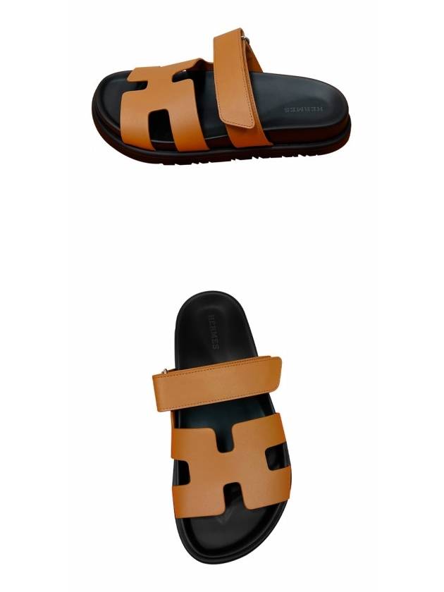 Chypre Calfskin Sandals Natural - HERMES - BALAAN 5