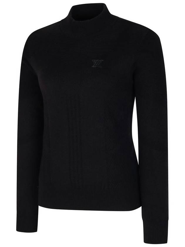 Official W PERFORMANCE HIGH NECK WIND BLOCK PULLOVER BK - ANEWGOLF - BALAAN 3