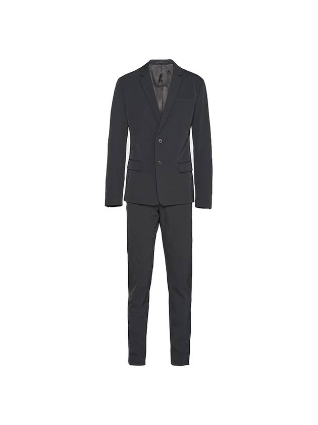 single breasted stretch suit black - PRADA - BALAAN 1