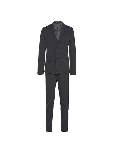 single breasted stretch suit black - PRADA - BALAAN 1