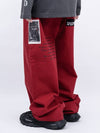 BBD No Sympathy Wide Cotton Pants Red - BLACKBLOND - BALAAN 2