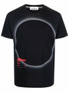 Eclipse Logo Short Sleeve T-Shirt Black - STONE ISLAND - BALAAN 2