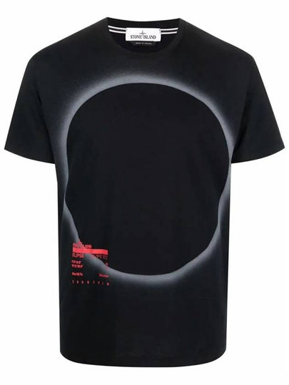 Eclipse Logo Short Sleeve T-Shirt Black - STONE ISLAND - BALAAN 2