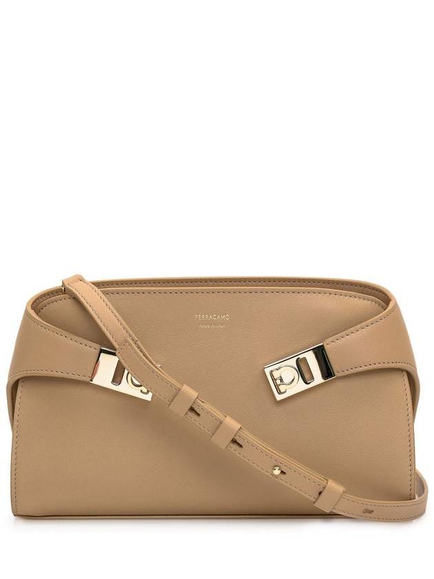 24FW Cross Bag 218964 0774623 LIGHT CAMEL - SALVATORE FERRAGAMO - BALAAN 3