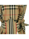 Vintage Check Stretch Cotton Tie-Waist Shirt Dress Beige - BURBERRY - BALAAN 5