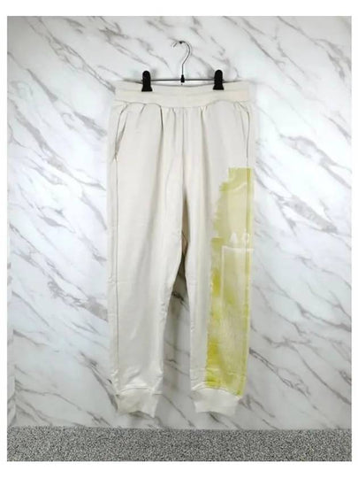 A COLD WALL Men s Ivory Green Painting Sweatpants Jogger Pants AC221MPT120I - A-COLD-WALL - BALAAN 2