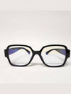 Heart Glasses Sunglasses CC Logo Blue Light Square Black A71470 - CHANEL - BALAAN 3