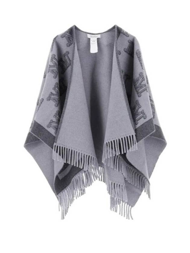 FRINE Reversible Cape Cloak Poncho Gray - MAX MARA - BALAAN 1