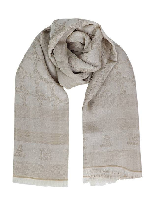 Mestre Monogram Muffler Beige - MAX MARA - BALAAN 2