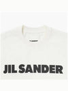 Men's Logo Cotton Short Sleeve T-Shirt White - JIL SANDER - BALAAN 4