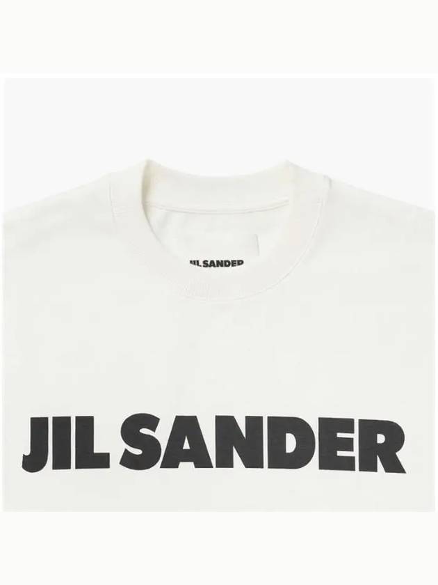 Men's Logo Cotton Short Sleeve T-Shirt White - JIL SANDER - BALAAN 4