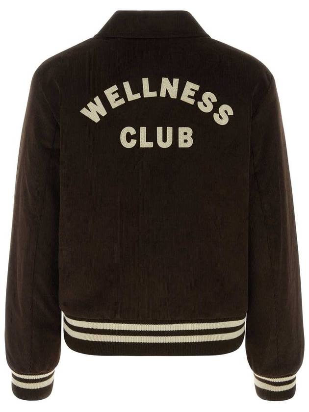 Wellness Corduroy Bomber Jacket Chocolate Cream - SPORTY & RICH - BALAAN 3