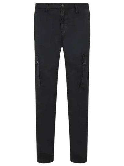 Compass Badge Cargo Straight Pants Black - STONE ISLAND - BALAAN 2