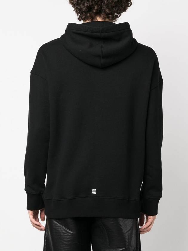 logo print cotton hoodie black - GIVENCHY - BALAAN 6